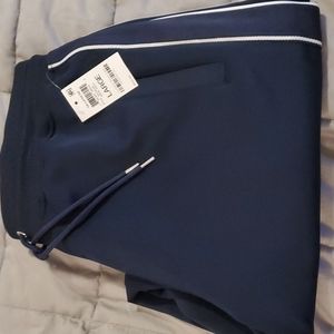 INC Navy sweatpants with white details, NWT